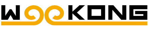 Wookong Marketing logo in black and yellow with stylized