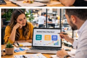 marketing strategy laptop